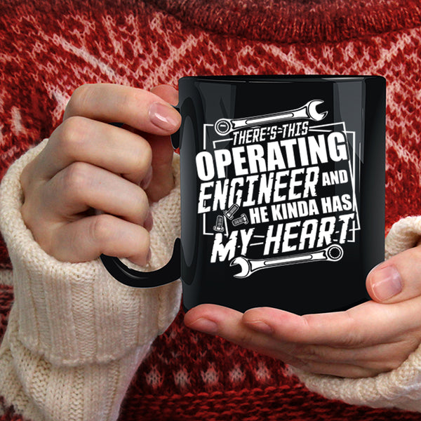 This Operating Engineer Kinda My Heart Coffee Mug, Cool Coffee Cup