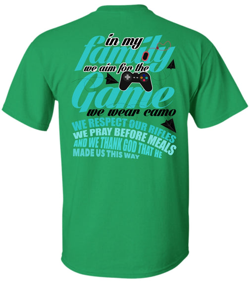 We Aim For The Game T Shirt, I Love Gaming T Shirt