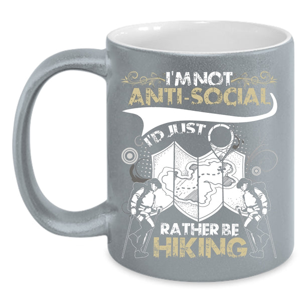 I'd Just Rather Be Hiking Coffee Mug, I Love Hiking Coffee Cup