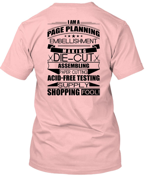 I Am A Page Panning T Shirt, I Love Planner T Shirt