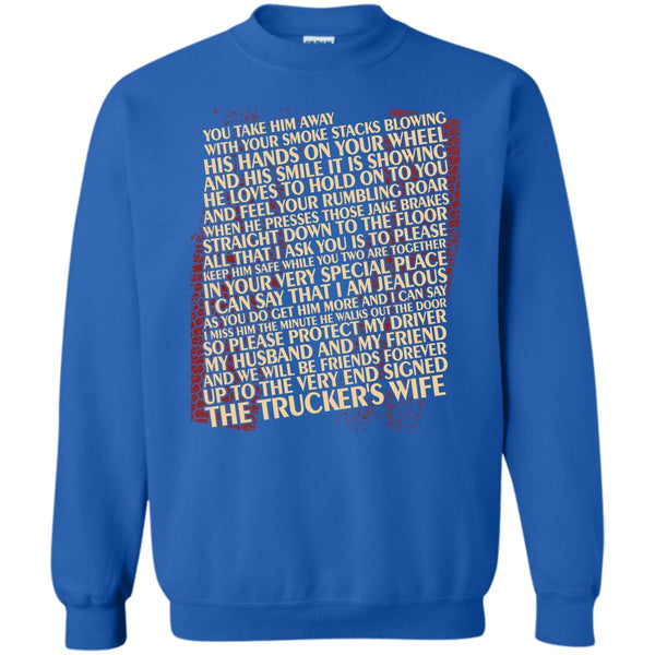 The Trucker's Wife T Shirt, Coolest Trucker's Wife Sweatshirt