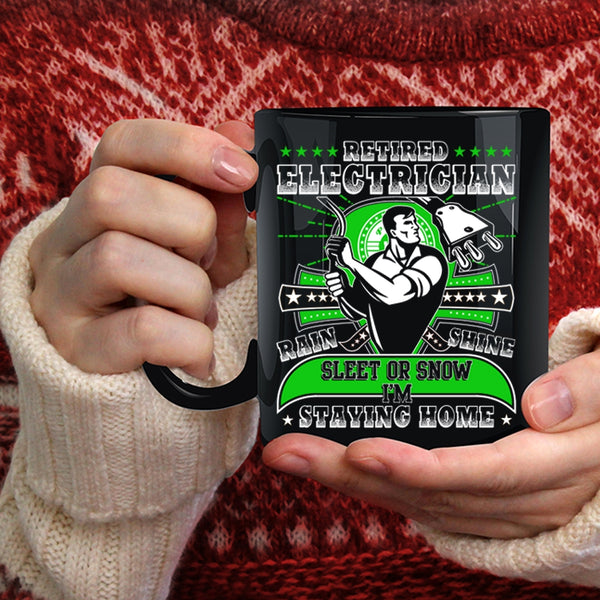 Retired Electrician Coffee Mug, Awesome Retirement Coffee Cup