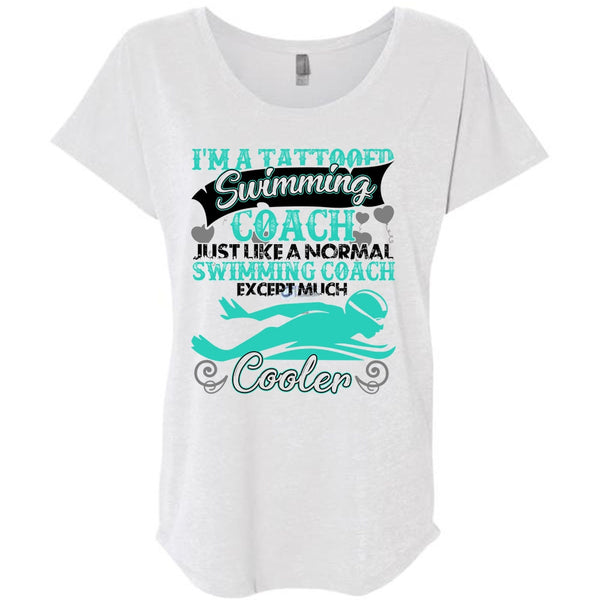 I'm A Tattooed Swimming Coach T Shirt, I Love Swimmer T Shirt, Awesome T-Shirts