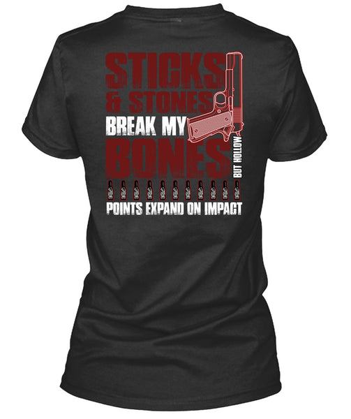 Sticks And Stones T Shirt, Being A Gunner T Shirt