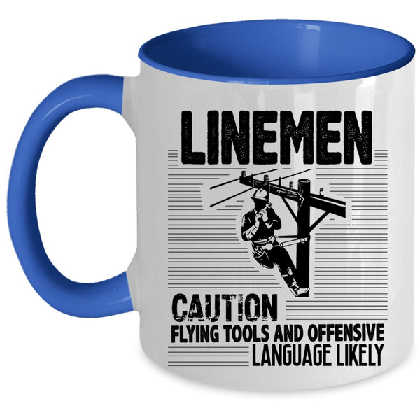 Awesome Gift For Lineman Coffee Mug, Linemen Accent Mug