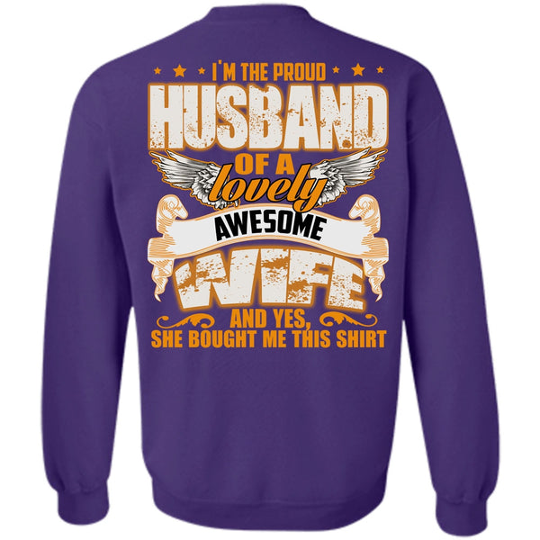 Lovely Awesome Wife T Shirt, I Love Husband Sweatshirt