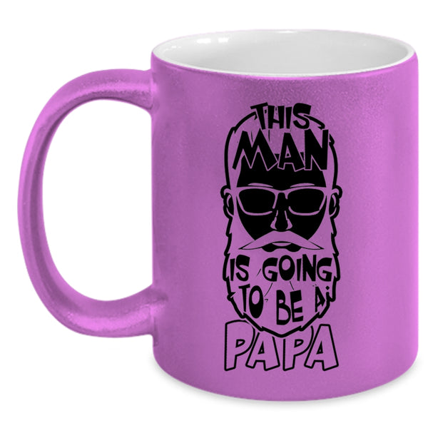 Awesome Papa Coffee Mug, This Man Is Going To Be A Papa Accent Mug