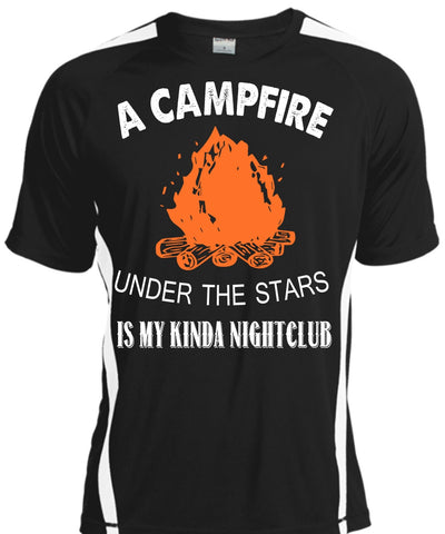 A black t-shirt with the shopify logo