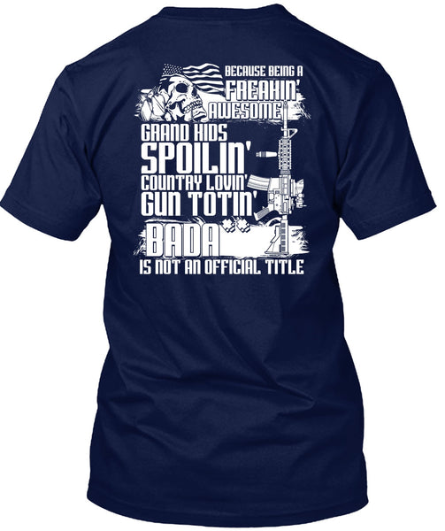 Grandkids Spoiling Country Loving Gun T Shirt, I Love Veteran T Shirt