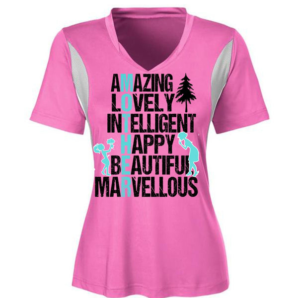 Amazing Lovely Intelligent Happy T Shirt, I Love Mom T Shirt, Awesome T-Shirts