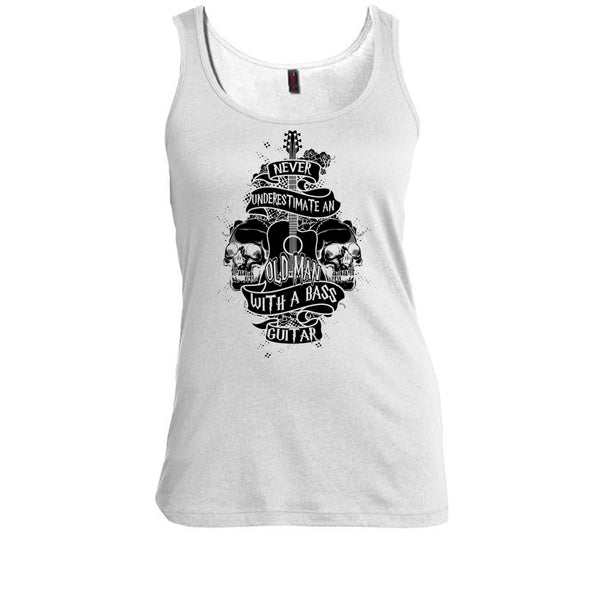 Never Underestimate T Shirt, Coolest Guitar Player Tank Top