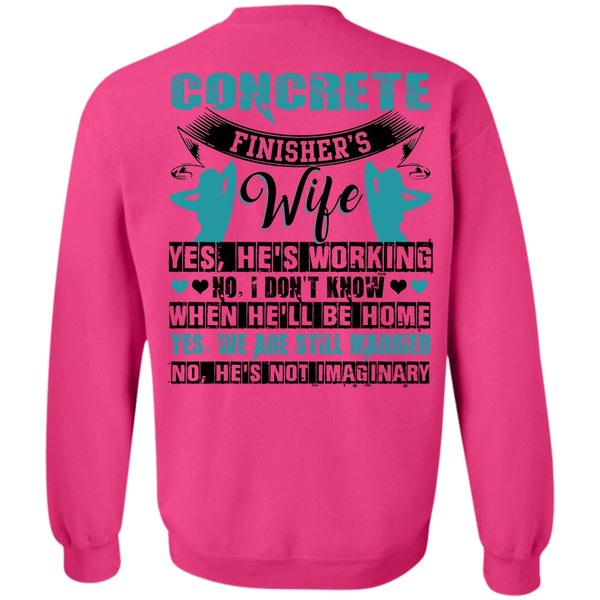 I Love Wife T Shirt, Concrete Finisher's Wife Sweatshirt