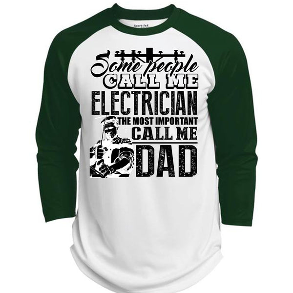 Some People Call Me Electrician T Shirt, I Love Electrician T Shirt, Awesome T-Shirts  (Polyester Game Baseball Jersey)