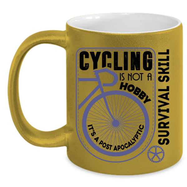 I Love Cycling Coffee Mug, Cycling Accent Mug