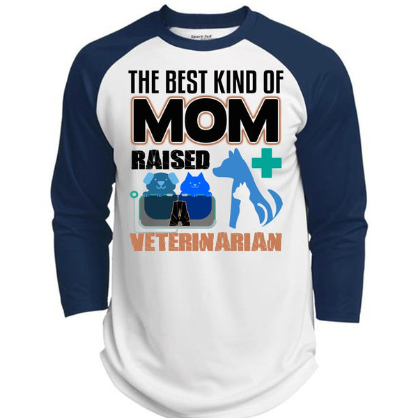 The Best Kind Of Mom Raised A Veterinarian T Shirt, I Love My Dog T Shirt, Awesome T-Shirts  (Polyester Game Baseball Jersey)