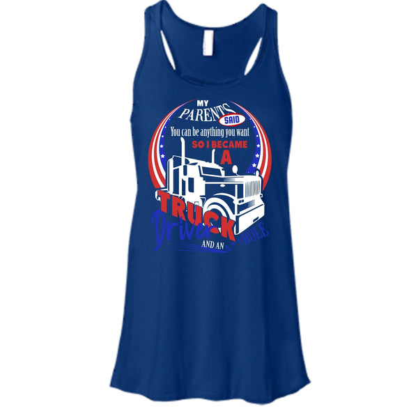 I Became A Truck Driver T Shirt, Gift For Son Tank Top