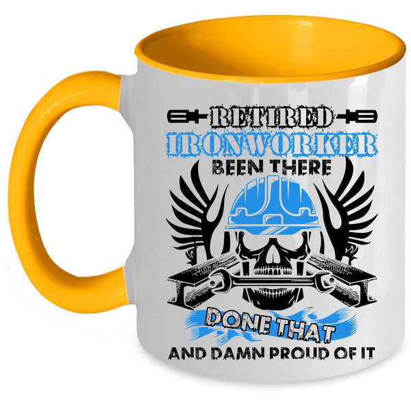 Gift For Retired Ironworkers Coffee Mug, Retired Ironworker Accent Mug