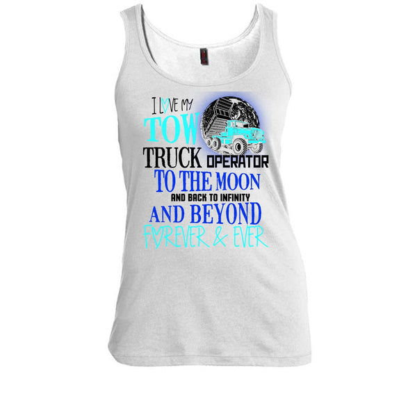 I Love My Tow Truck Operator T Shirt, I'm A Truck Operator Tank Top