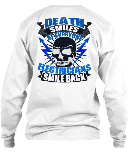 Electricians Smile Back T Shirt, I Love Electrician T Shirt
