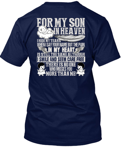 For My Son In Heaven T Shirt, Pain In My Heart T Shirt