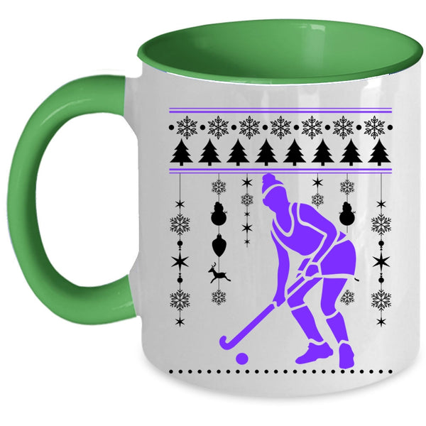 Merry Little Christmas Coffee Mug, I Love Hockey Accent Mug