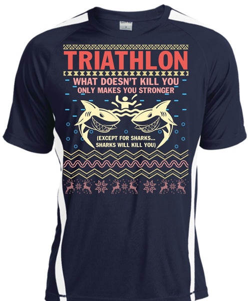 Triathlon What Doesn't Kill You T Shirt, I Love Christmas T Shirt, Cool Shirt