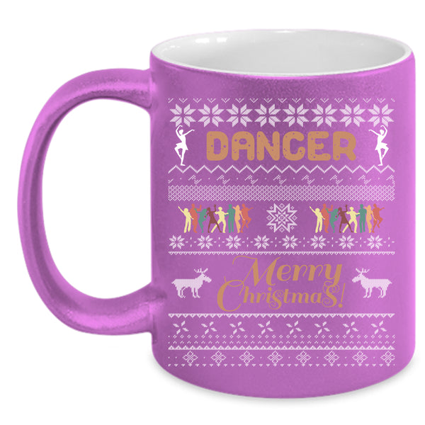 Cute Dancer Coffee Mug, Merry Christmas Coffee Cup
