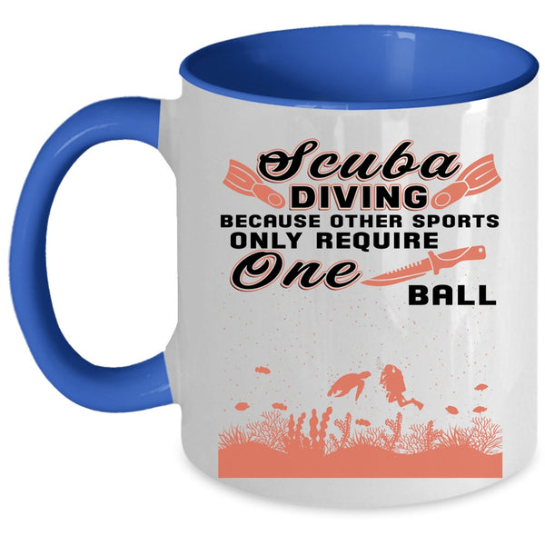 Cute Gift For Scuba Diver Coffee Mug, Scuba Diving Accent Mug