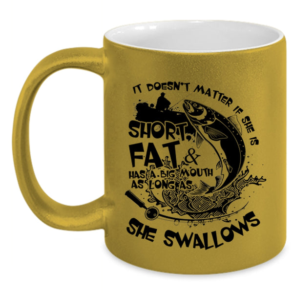 Outdoor Activity Coffee Mug, Cool Fishing Accent Mug