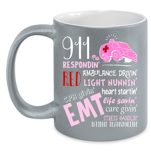 911 Responding Coffee Mug, Ambulance Driving Coffee Cup