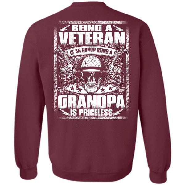 Grandpa Is Priceless T Shirt, I Love Veteran Sweatshirt