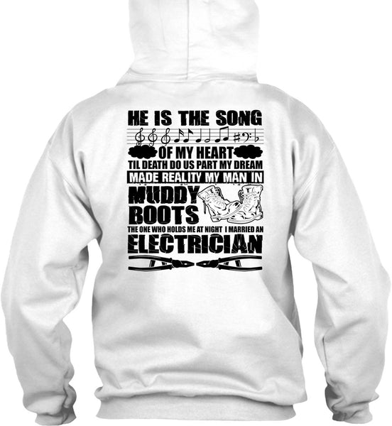 I Married An Electrician T Shirt, I Love Electrician T Shirt
