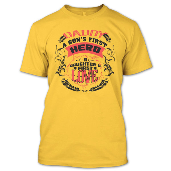 A black t-shirt with the shopify logo