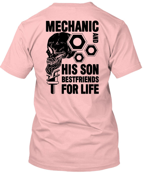 Mechanic And His Son Best Friend T Shirt, I Love Mechanic T Shirt
