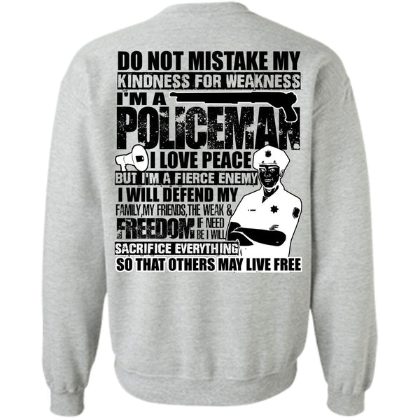 I Love Police T Shirt, I'm A Policeman Sweatshirt