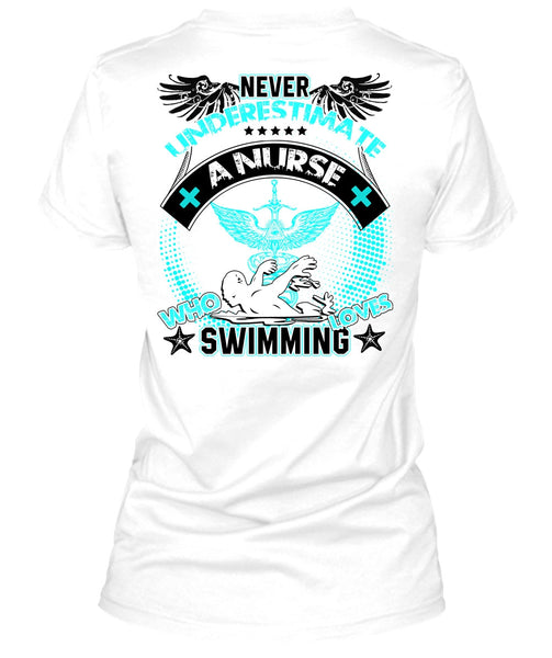 Nurse Who Loves Swimming T Shirt, I Love Swimming T Shirt