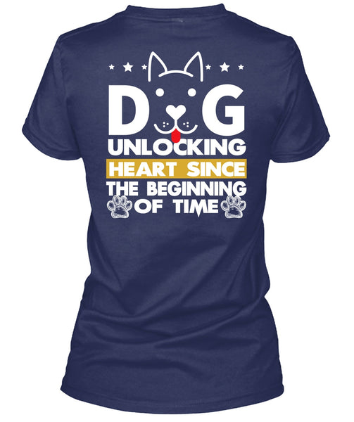 Dog Unlocking Heart T Shirt, My Favorite T Shirt