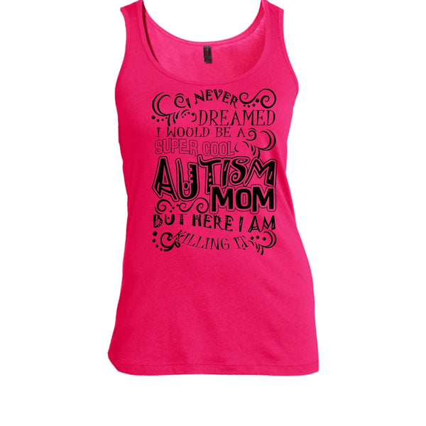 Cool Autism Mom T Shirt, Gift For Autism Mom Tank Top