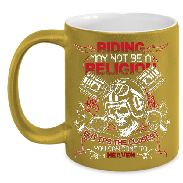Riding Coffee Mug, Awesome Gift For Bikers Coffee Cup
