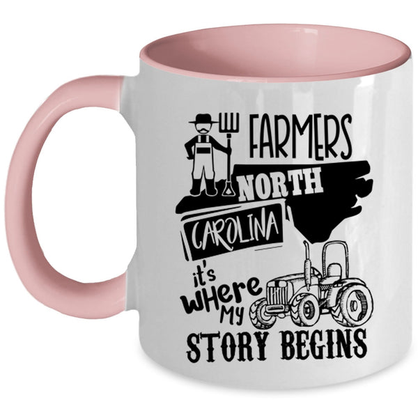 Where My Story Begins Coffee Mug, Farmers North Carolina Accent Mug