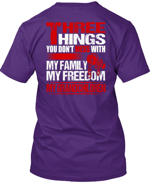 My Family My Freedom My Grandchildren T Shirt, Being A Grandkid T Shirt