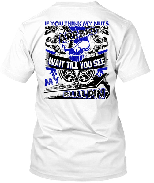 A black t-shirt with the shopify logo