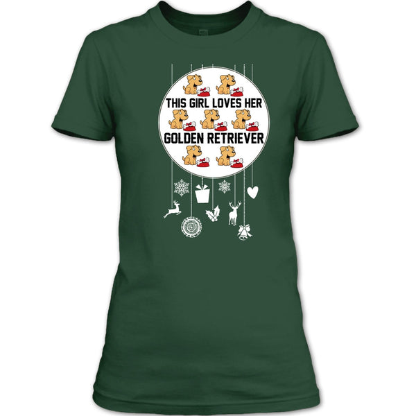 This Girl Loves Her Golden Retriever T Shirt, Coolest Dog Lover T Shirt