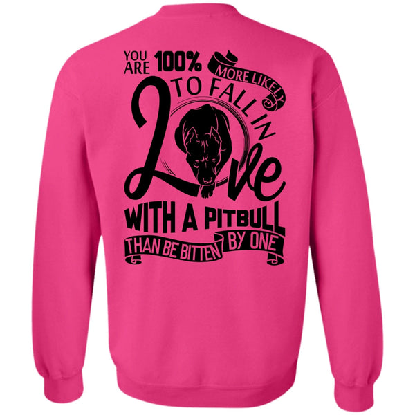 I Love Dog T Shirt, Fall In Love With A Pit Bull Sweatshirt