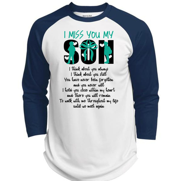 I Miss You Son T Shirt, I Love Son T Shirt, Awesome T-Shirts  (Polyester Game Baseball Jersey)