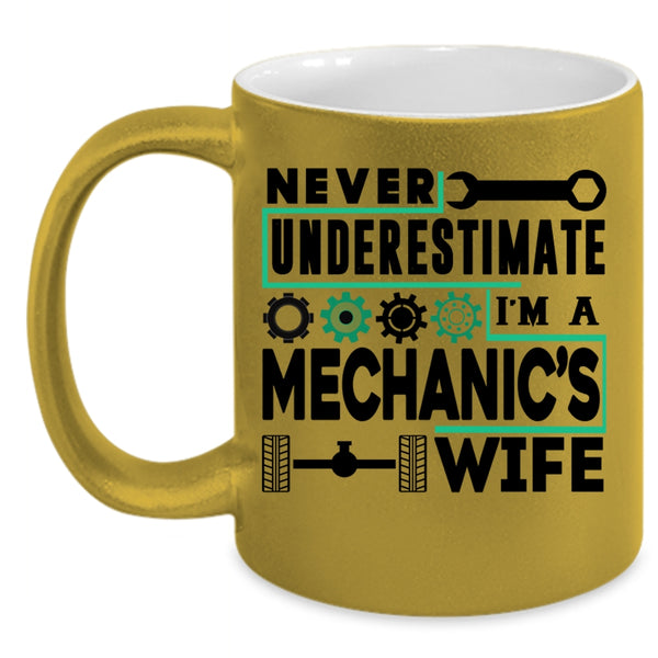 Gift For Mechanic's Wife Coffee Mug, I'm A Mechanic's Wife Accent Mug