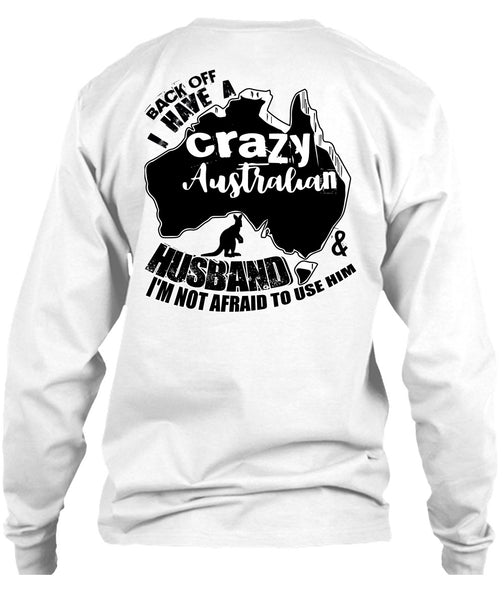 Crazy Australian Husband T Shirt, I Love Husband T Shirt