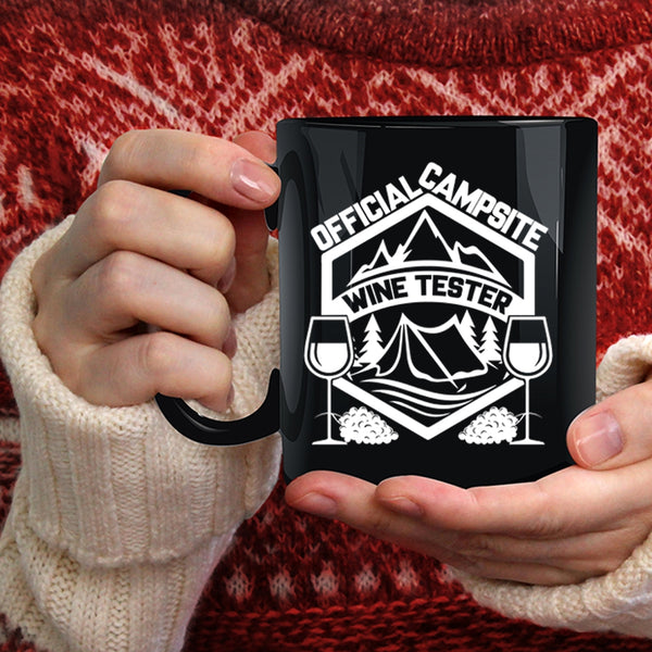 Official Campsite Coffee Mug, Wine Tester Coffee Cup