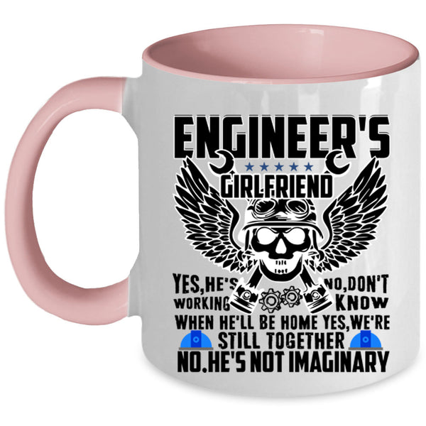 Pretty Girlfriend Coffee Mug, Engineer's Girlfriend Accent Mug