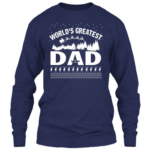 World's Greatest Dad T Shirt, Dad Merry Christmas T Shirt